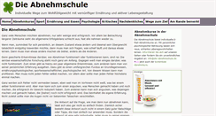Desktop Screenshot of die-abnehmschule.de