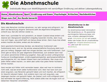 Tablet Screenshot of die-abnehmschule.de